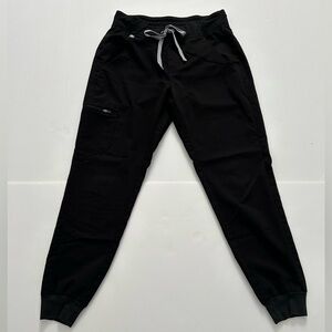 FIGS Black Jogger Uniform Pants with Drawstring size small